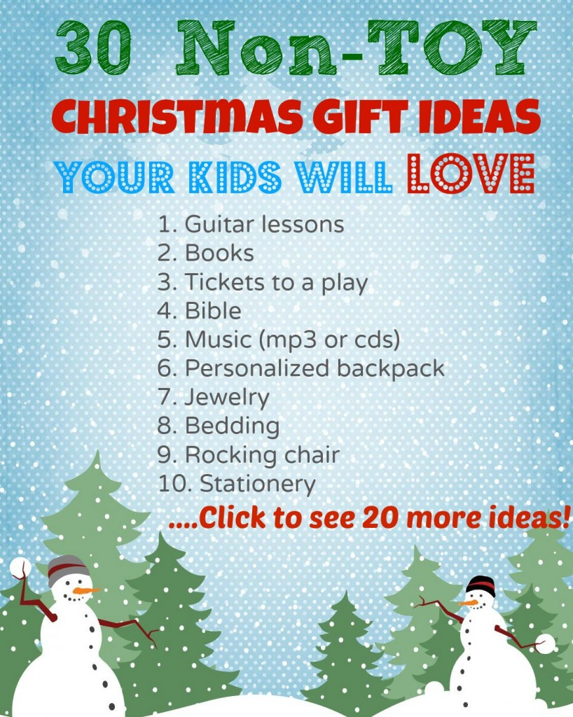 Holiday Gift Ideas For Kids
 30 Non Toy Christmas Gift Ideas for Kids What Mommy Does