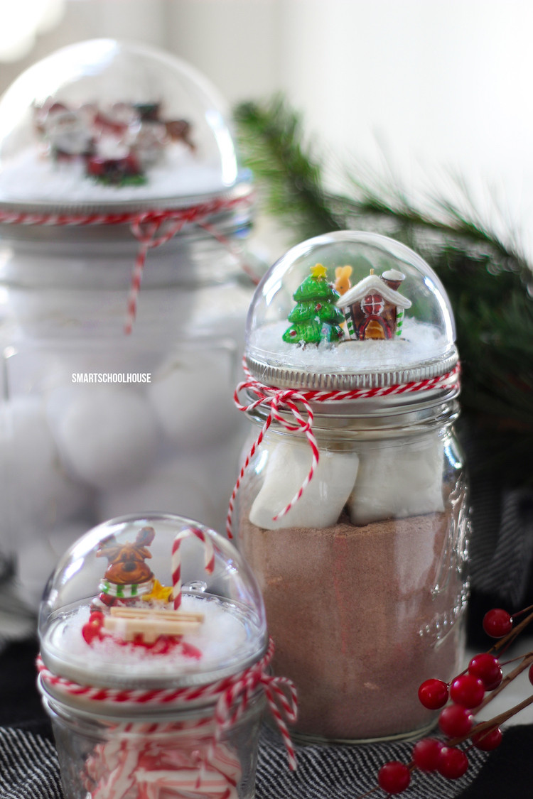 Holiday Gift Ideas Pinterest
 Mason Jar Lid Snow Globe Smart School House