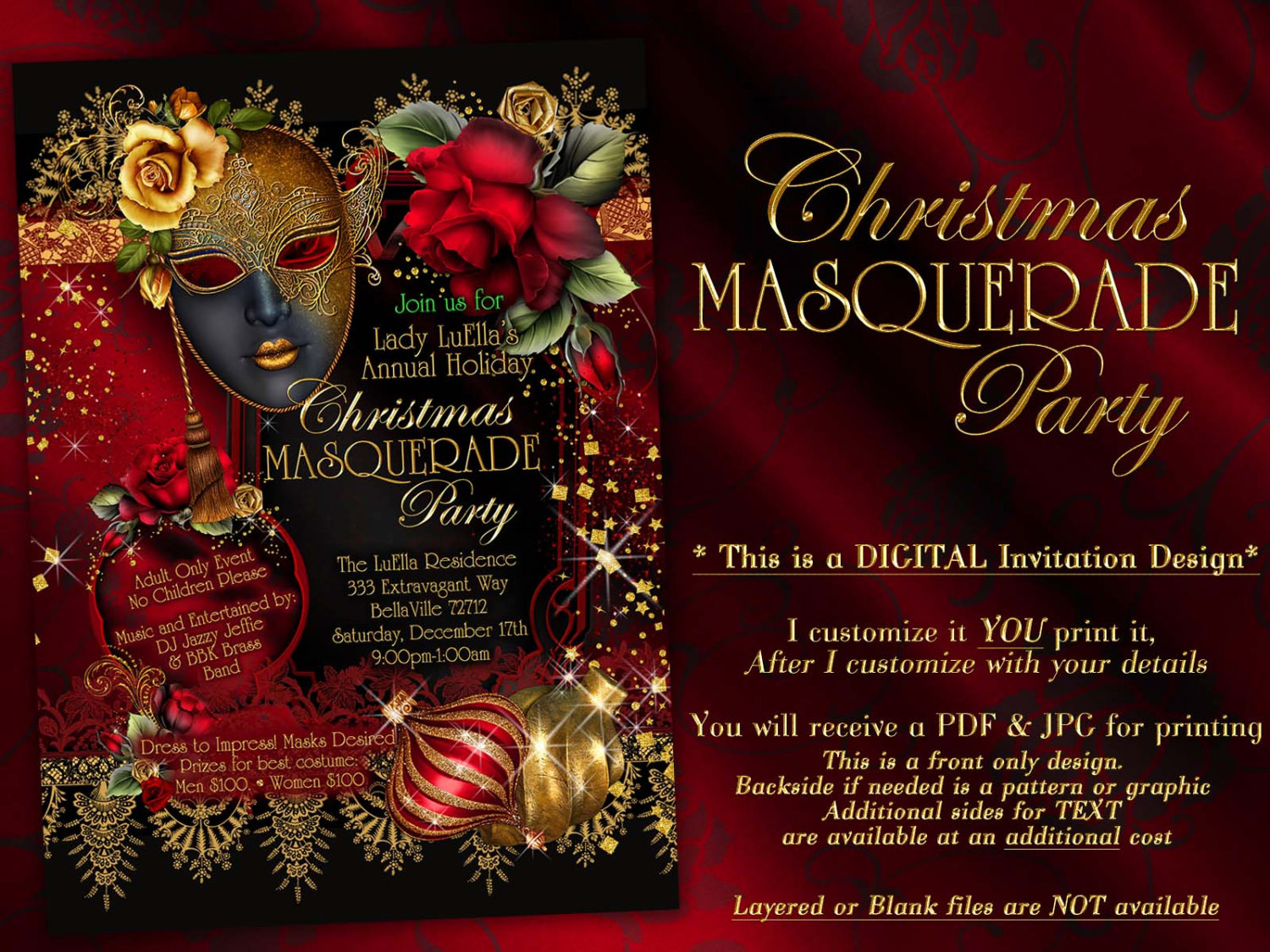 Holiday Masquerade Party Ideas
 Holiday Masquerade Christmas Masquerade Masquerade Party