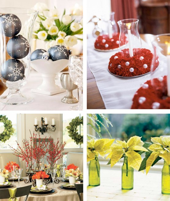 Holiday Party Centerpiece Ideas
 50 Great & Easy Christmas Centerpiece Ideas DigsDigs