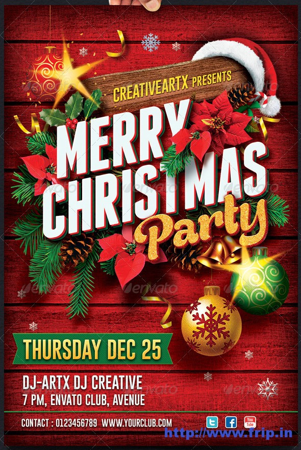 Holiday Party Flyer Ideas
 Best 35 Christmas & New Year Flyer Templates For 2014