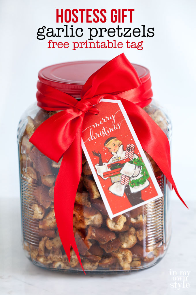 Holiday Party Hostess Gift Ideas
 Hostess Gift Garlic Pretzels In My Own Style