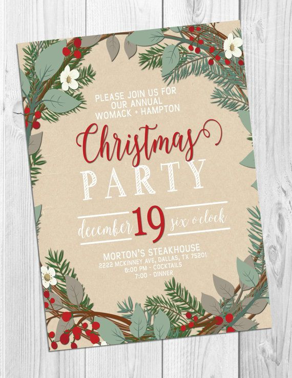 Holiday Party Invite Ideas
 Best 25 Christmas party invitations ideas on Pinterest