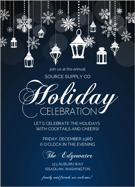 Holiday Party Invite Ideas
 fice Holiday Party Invitation Wording Ideas From PurpleTrail