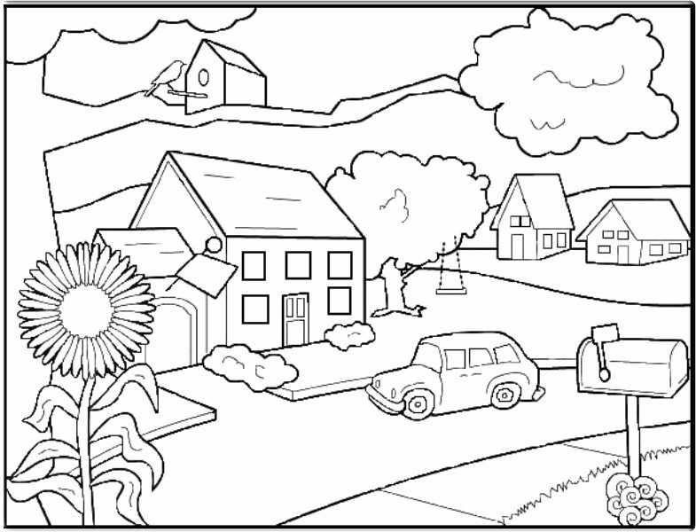 Home Coloring Pages For Boys
 house pictures coloring pages colors for kids boys girls