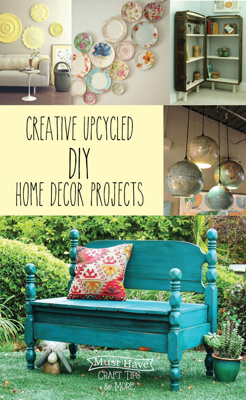 Home DIY Projects
 Must Have Craft Tips Upcycled Home Decor Ideas