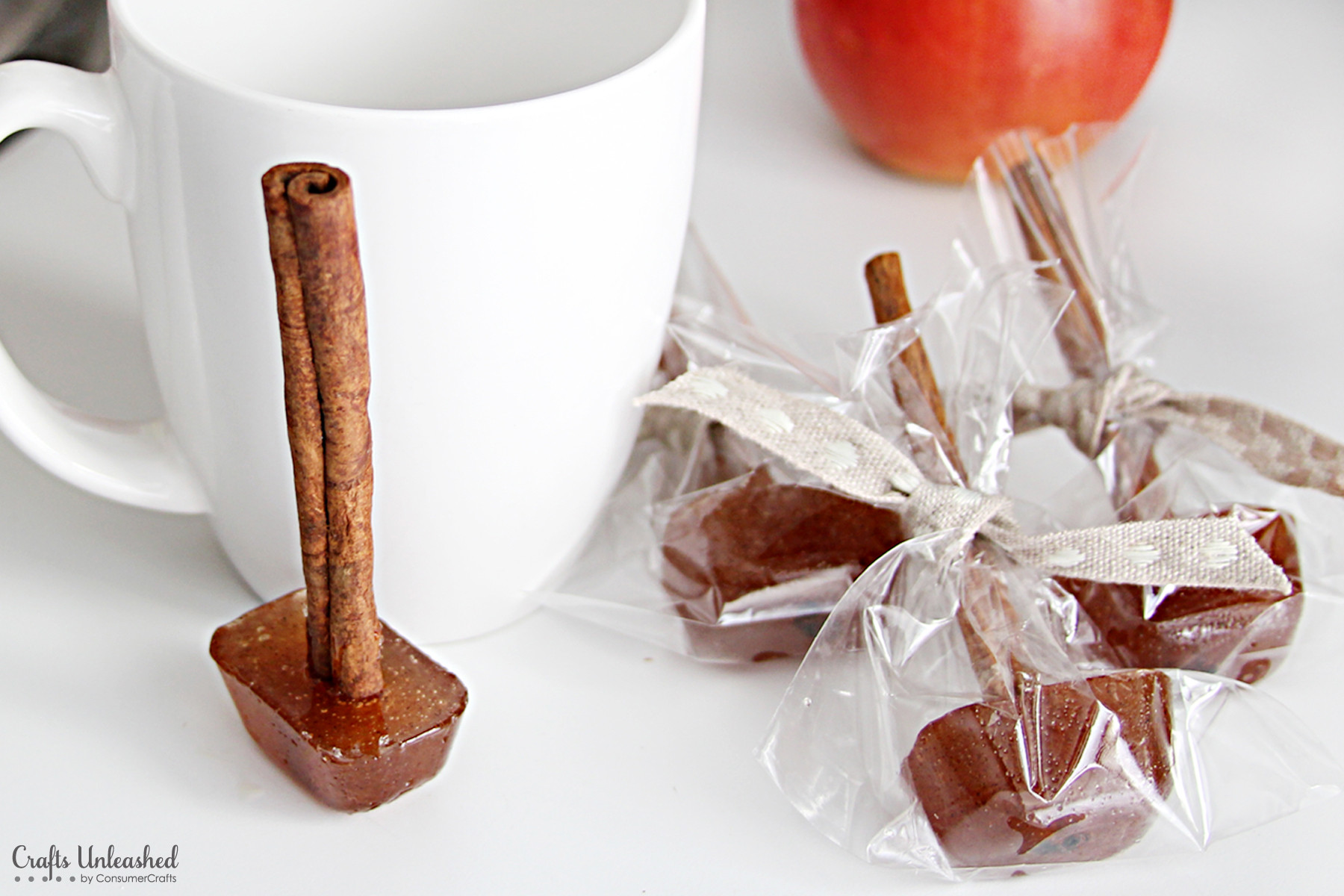 Home Made Crafts
 Homemade Apple Cider Gifts With Spicy Cinnamon Mulling Sticks