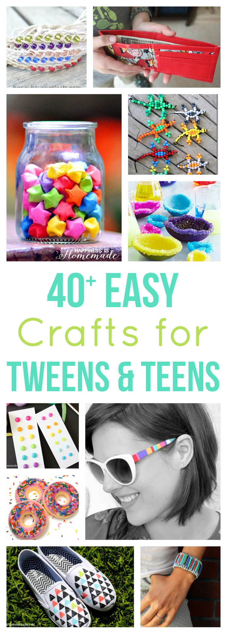 Home Made Crafts
 40 Easy Crafts for Teens & Tweens Happiness is Homemade