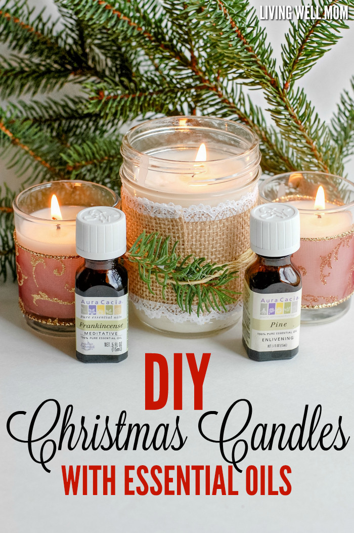Homemade Candles DIY
 DIY Christmas Candles with Essential Oils