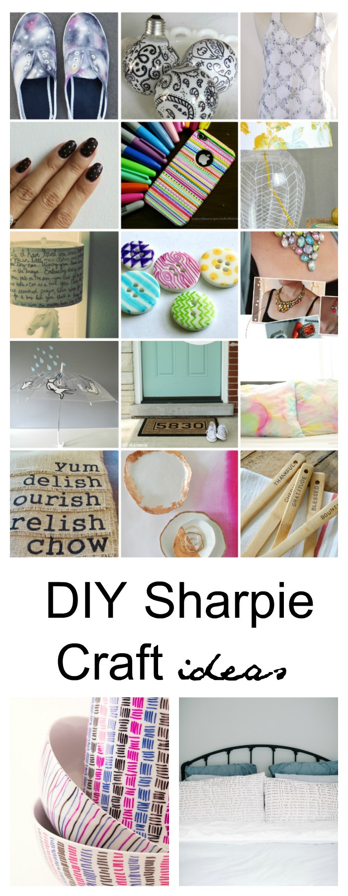 Homemade Craft Ideas
 25 Sharpie DIY Craft Ideas Fun Sharpie Projects