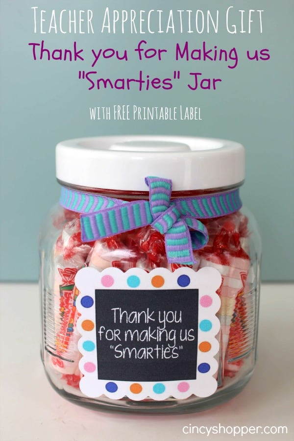 Homemade Thank You Gift Ideas
 Quick & Easy Teacher Appreciation Gift Thank You for