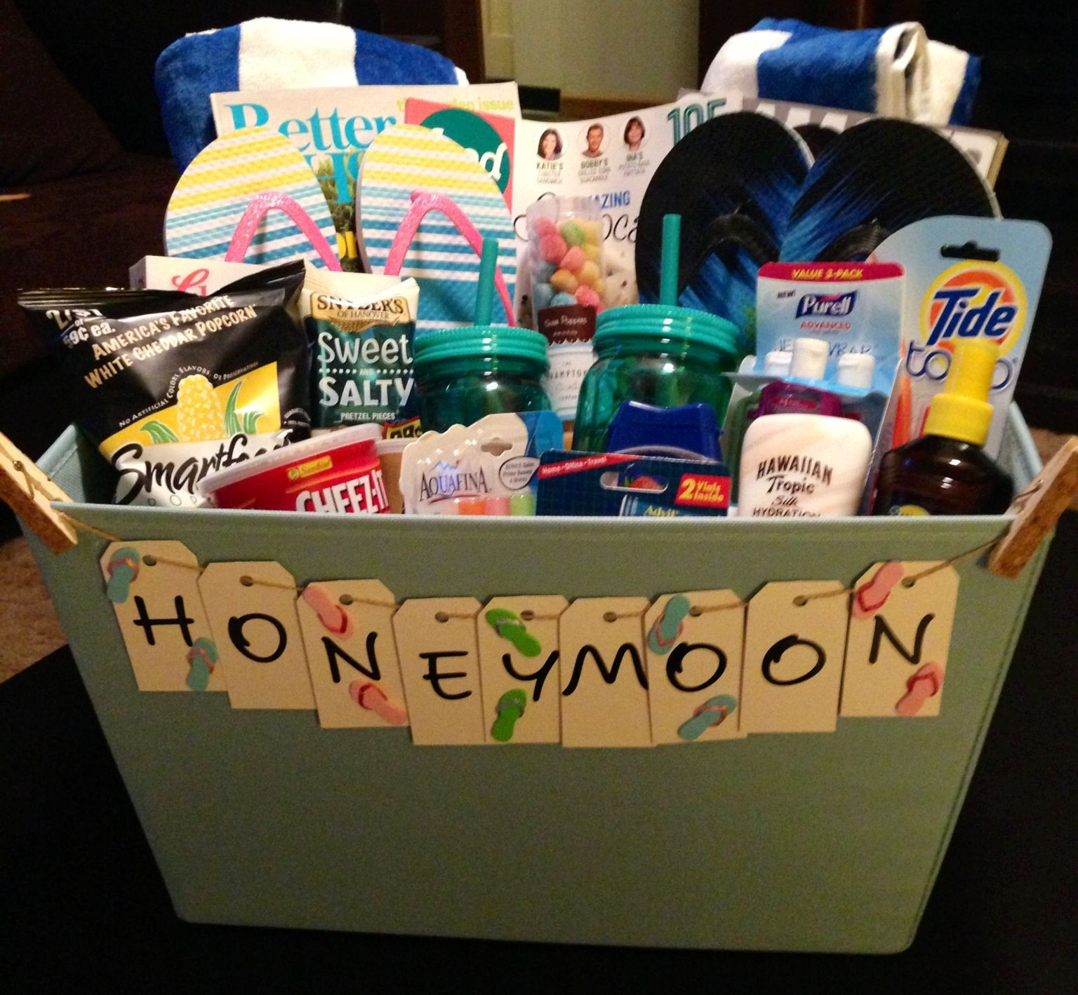 Honeymoon Gift Ideas Couples
 Honeymoon Gift Basket Feeling Crafty