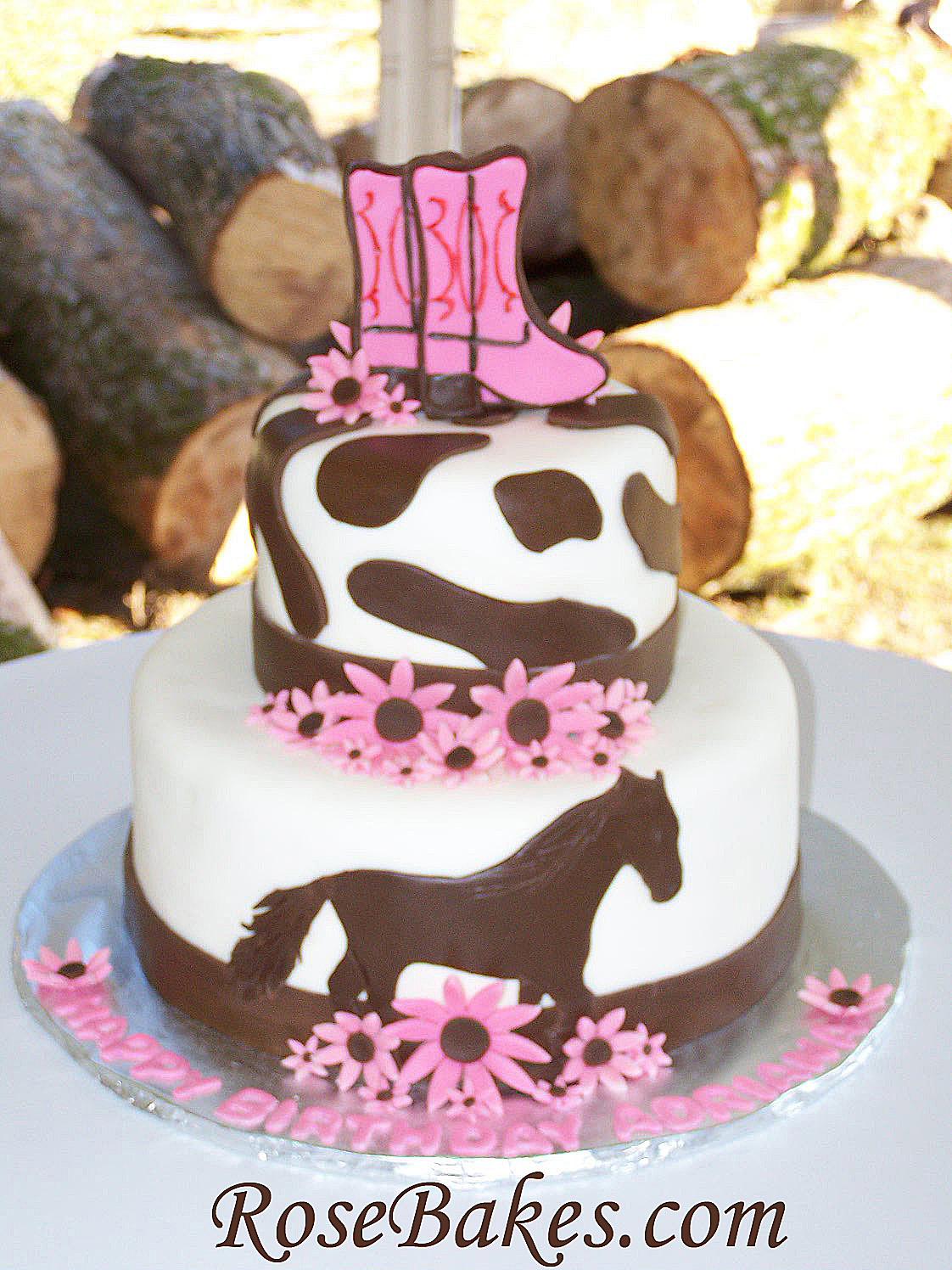Horse Birthday Cake
 Cowgirl Horse Birthday Cake