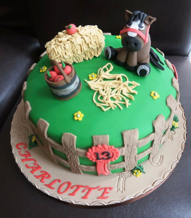 Horse Birthday Cake
 Horse Themed Birthday Cake cake by Gills Cupcake Corner