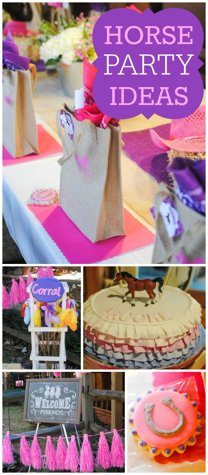 Horse Themed Birthday Party
 Best 25 Horse birthday parties ideas on Pinterest