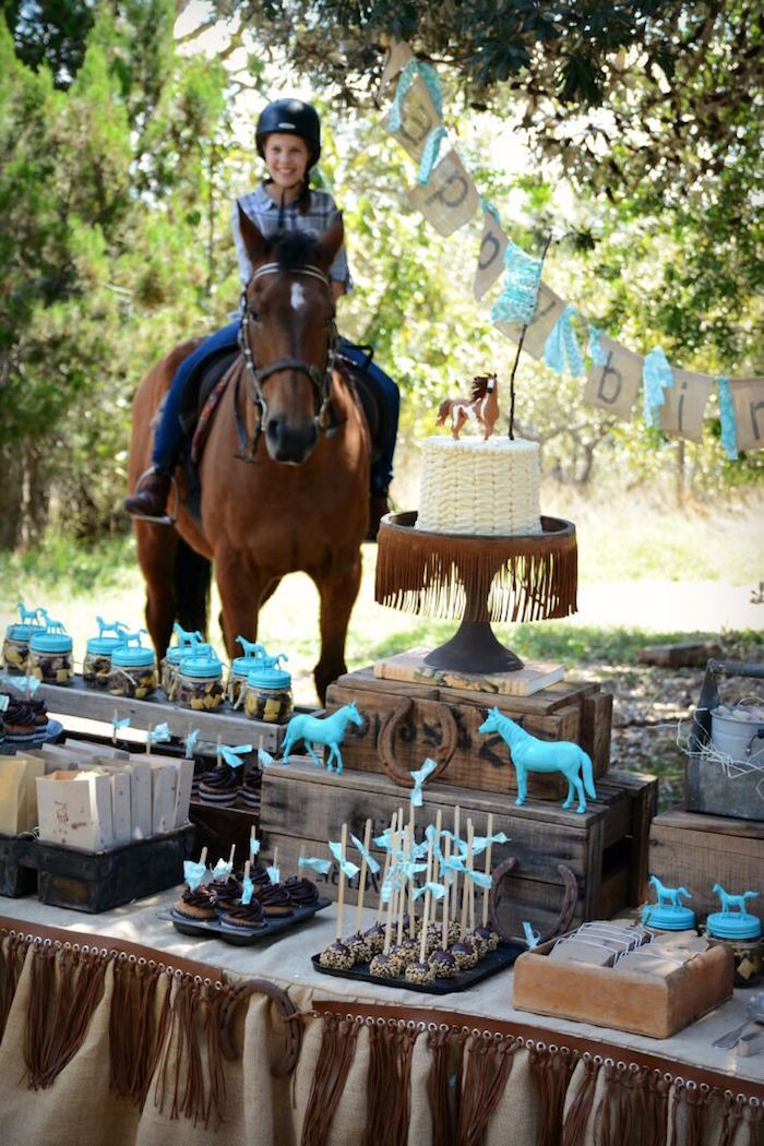 Horse Themed Birthday Party
 Kara s Party Ideas Rustic Horse Birthday Party