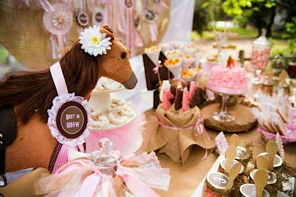 Horse Themed Birthday Party
 Kara s Party Ideas Pony Themed 3rd Birthday Party