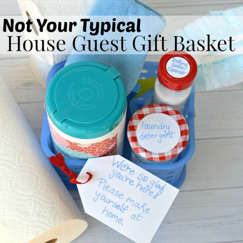 Houseguest Thank You Gift Ideas
 Not Your Typical House Guest Gift Basket Organized 31