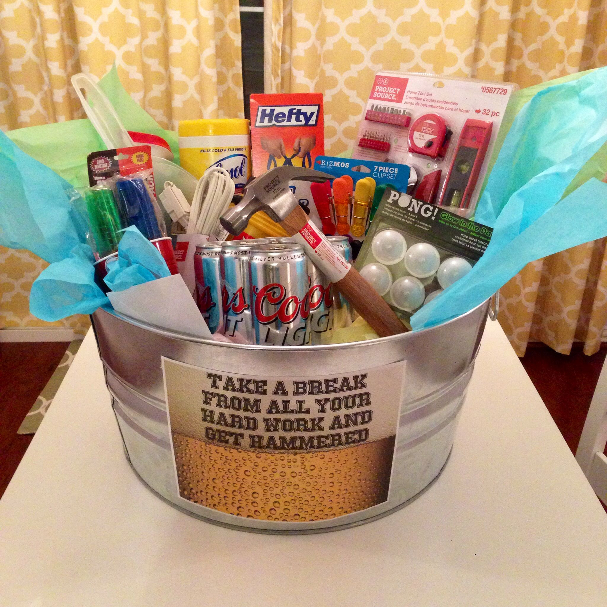 Housewarming Gift Ideas For Couples Who Have Everything
 The housewarming basket I made my boyfriend …