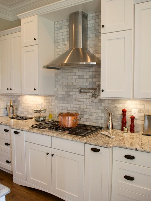 Houzz Kitchen Backsplashes
 Gray Tile Backsplash Home Design Ideas Remodel