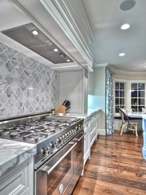 Houzz Kitchen Backsplashes
 Quatrefoil Backsplash