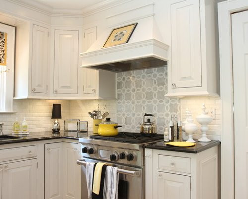 Houzz Kitchen Backsplashes
 White Kitchen Backsplash