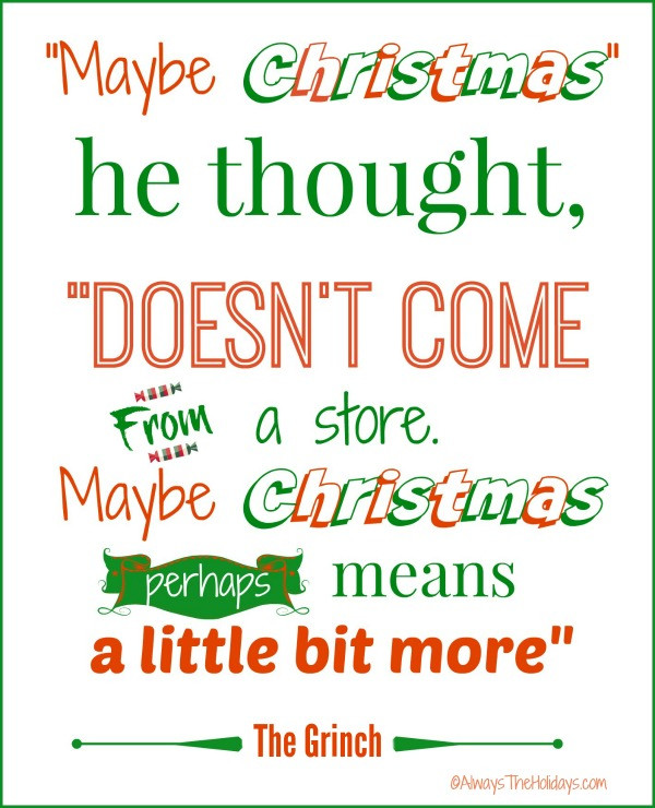 How The Grinch Stole Christmas Quotes
 Christmas Quotes and Graphics Spread Holiday Cheer