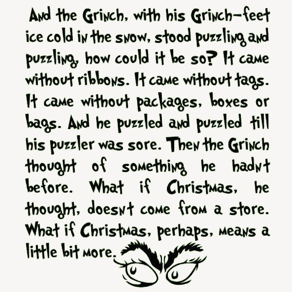 How The Grinch Stole Christmas Quotes
 The Grinch Quotes Heart QuotesGram