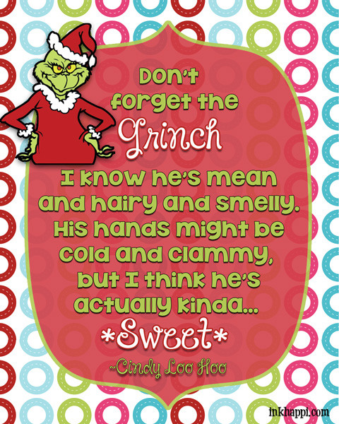 How The Grinch Stole Christmas Quotes
 Christmas Movie Quotes free printables inkhappi