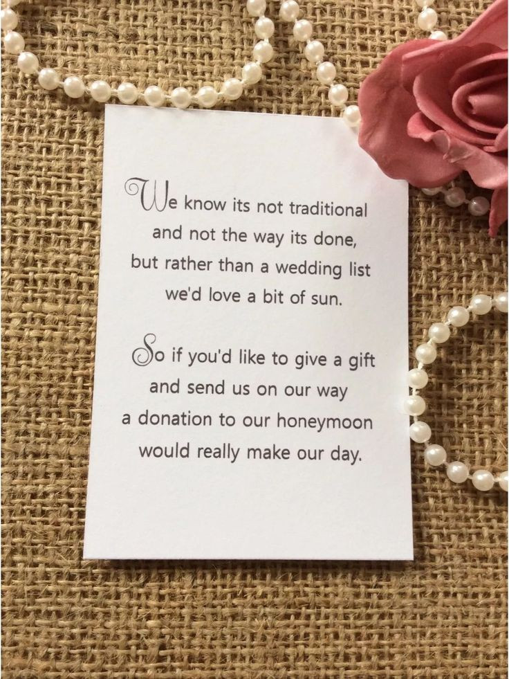 How To Say No Gifts For Birthday Party
 25 50 WEDDING GIFT MONEY POEM SMALL CARDS ASKING FOR