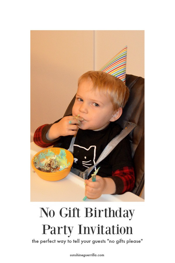 How To Say No Gifts For Birthday Party
 The Best Wording for a "No Gift" Birthday Party Invitation