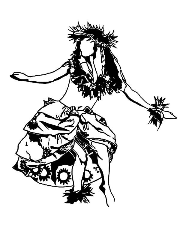Hula Girls Coloring Pages
 111 best Happy Lei Day HI images on Pinterest