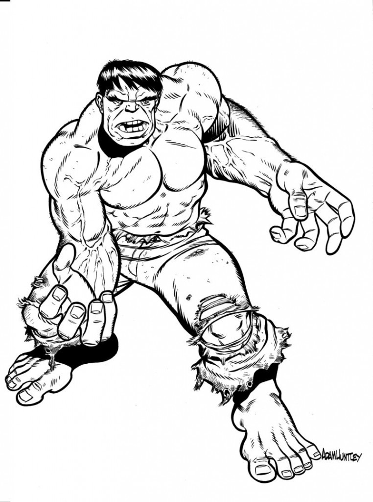 Hulk Printable Coloring Pages
 Free Printable Hulk Coloring Pages For Kids