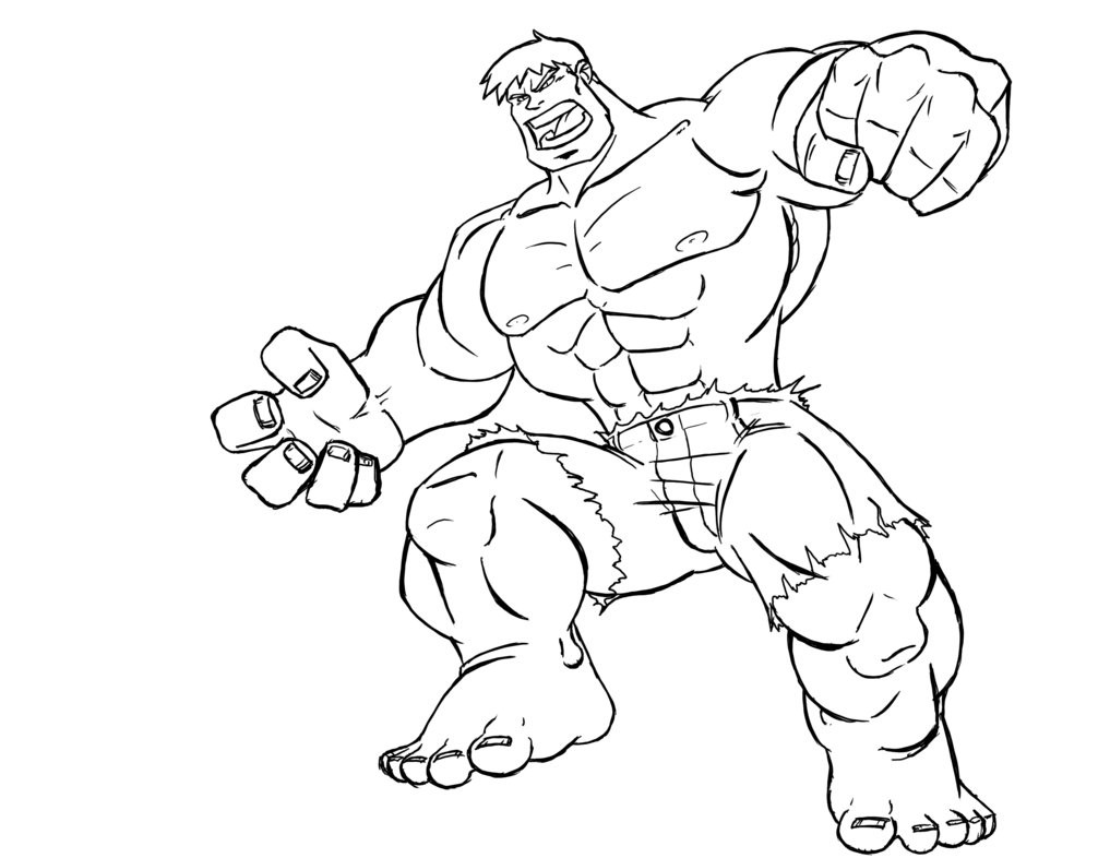 Hulk Printable Coloring Pages
 Free Printable Hulk Coloring Pages For Kids