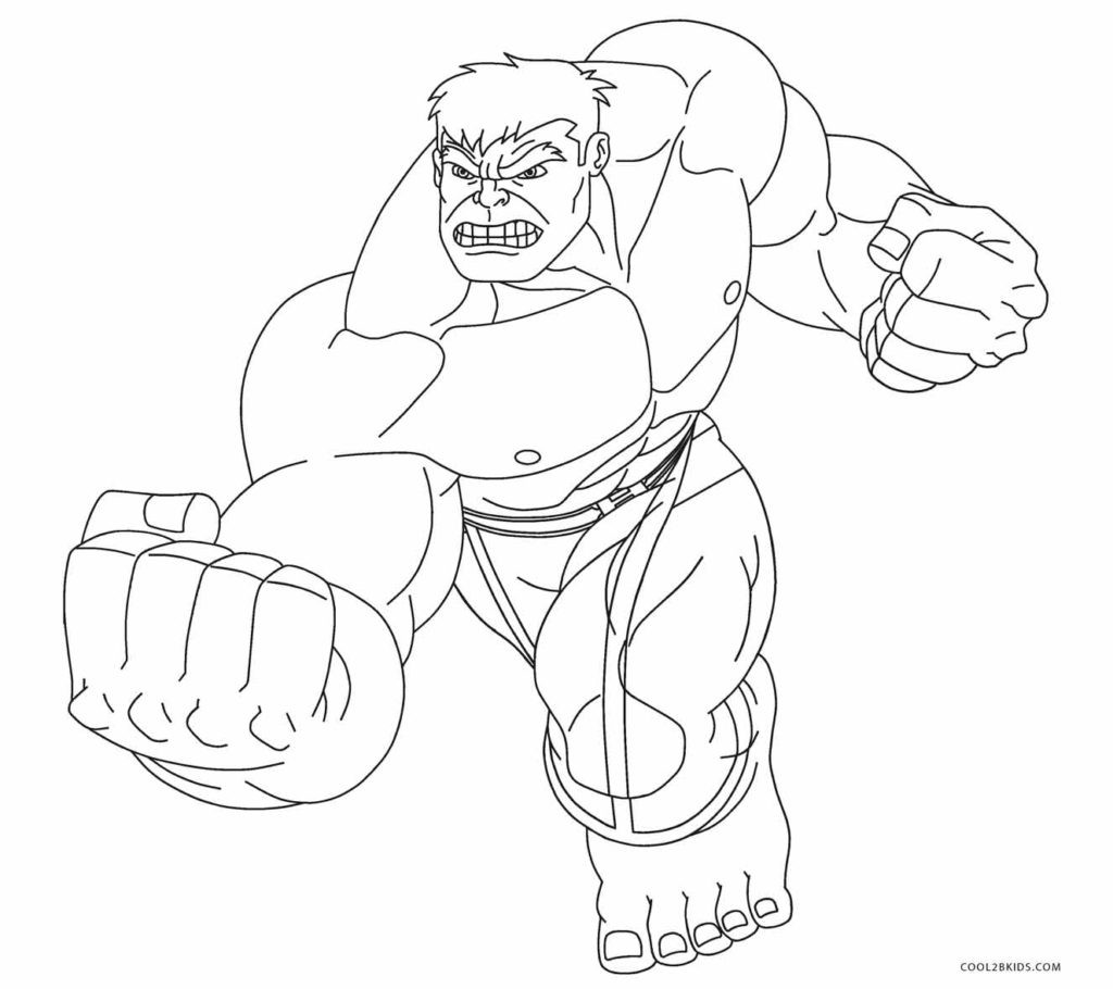 Hulk Printable Coloring Pages
 Free Printable Hulk Coloring Pages For Kids