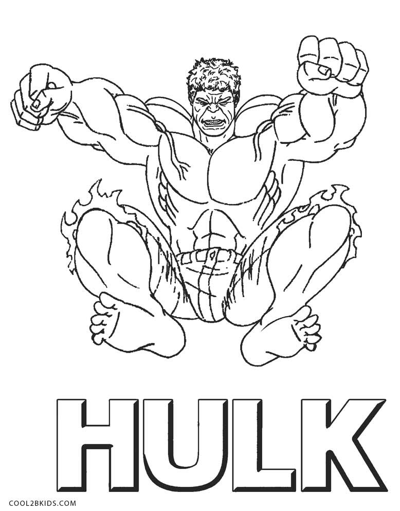 Hulk Printable Coloring Pages
 Free Printable Hulk Coloring Pages For Kids