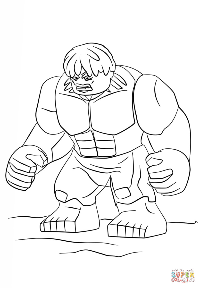 Hulk Printable Coloring Pages
 Lego Hulk coloring page