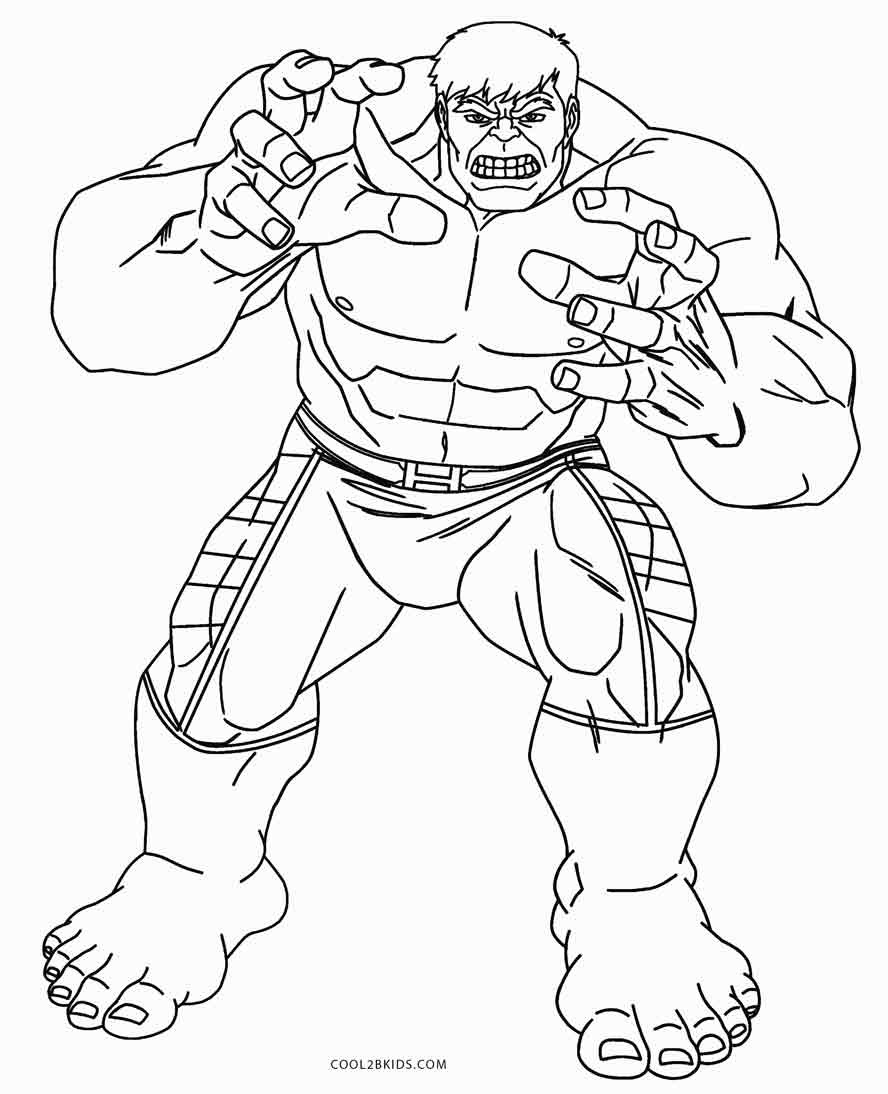 Hulk Printable Coloring Pages
 Free Printable Hulk Coloring Pages For Kids