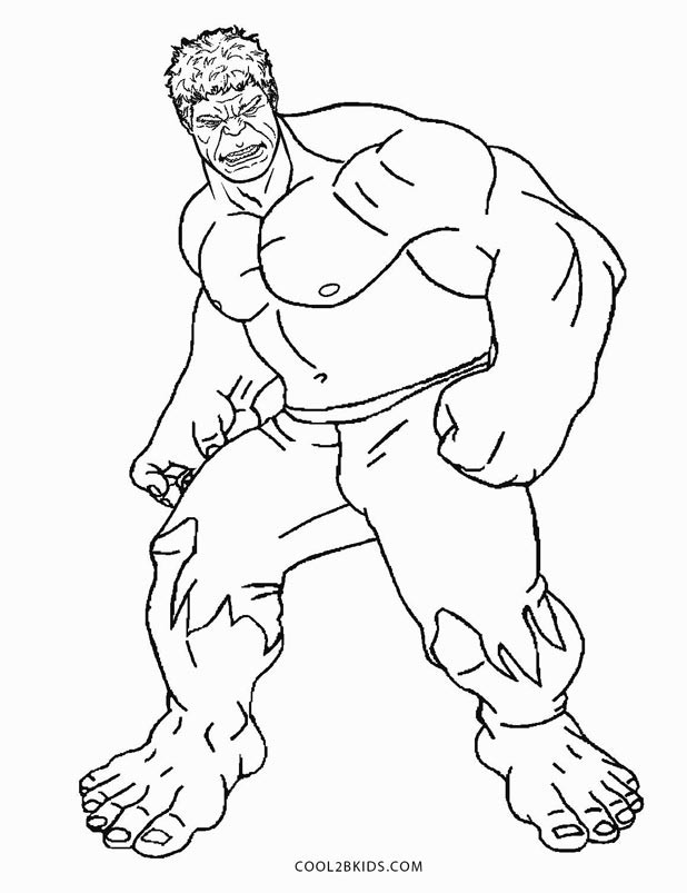 Hulk Printable Coloring Pages
 Free Printable Hulk Coloring Pages For Kids