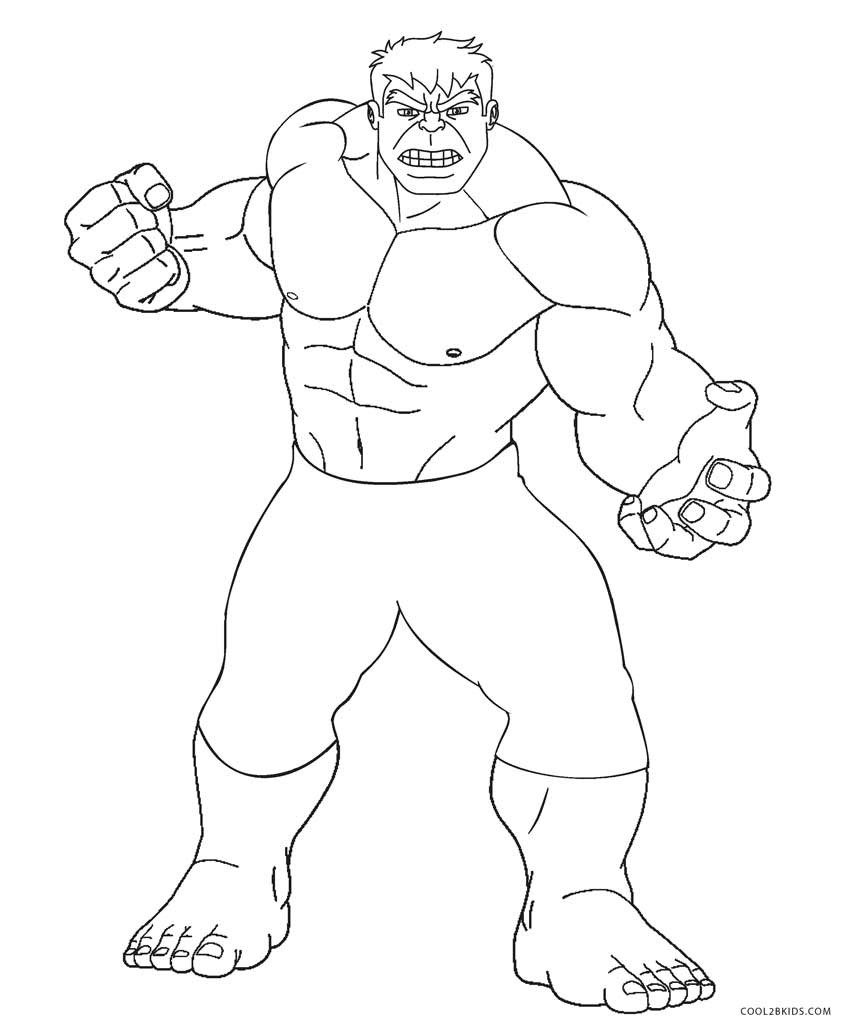 Hulk Printable Coloring Pages
 Free Printable Hulk Coloring Pages For Kids