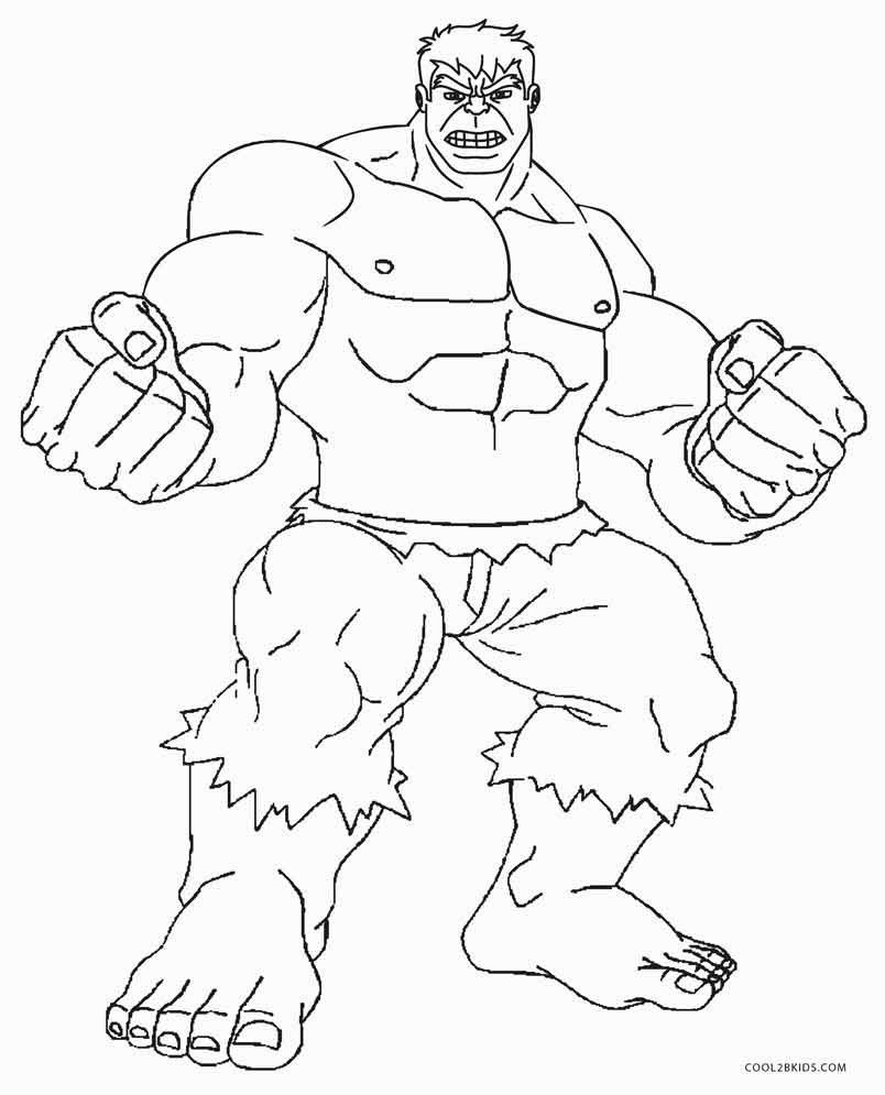 Hulk Printable Coloring Pages
 Free Printable Hulk Coloring Pages For Kids