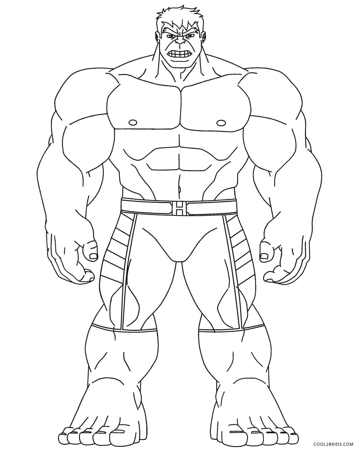 Hulk Printable Coloring Pages
 Free Printable Hulk Coloring Pages For Kids