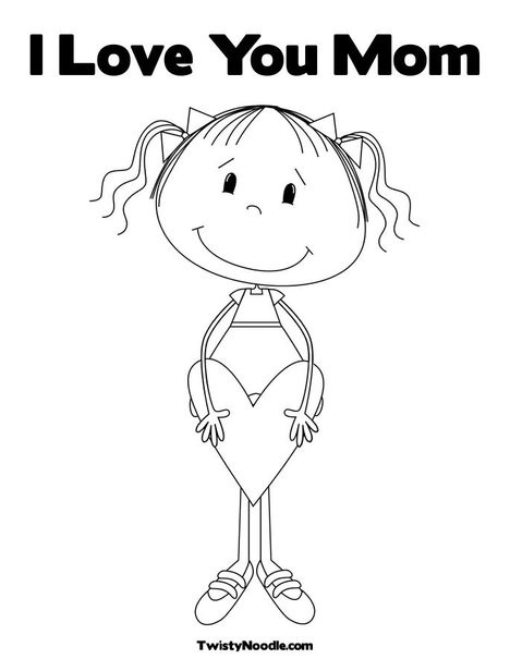 I Love You Mom Coloring Pages
 i love you mommy coloring pages