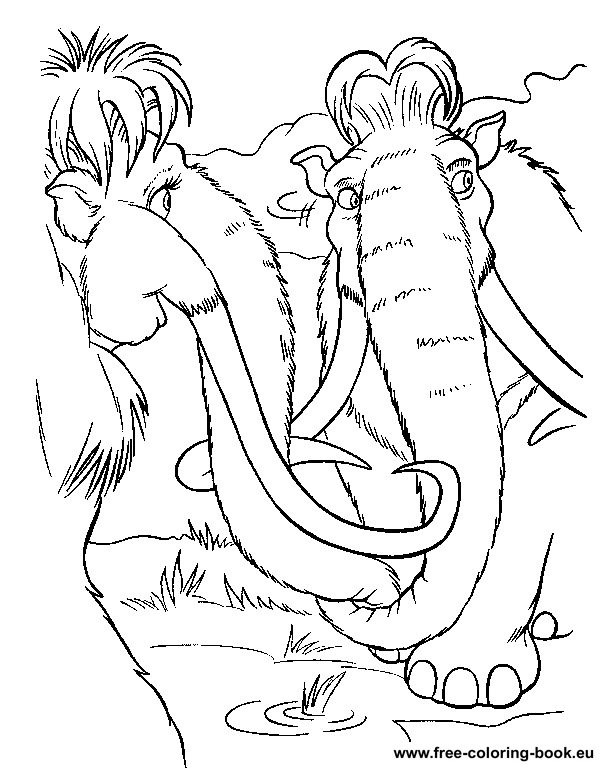 Ice Age Coloring Pages
 Coloring pages Ice Age Page 2 Printable Coloring Pages