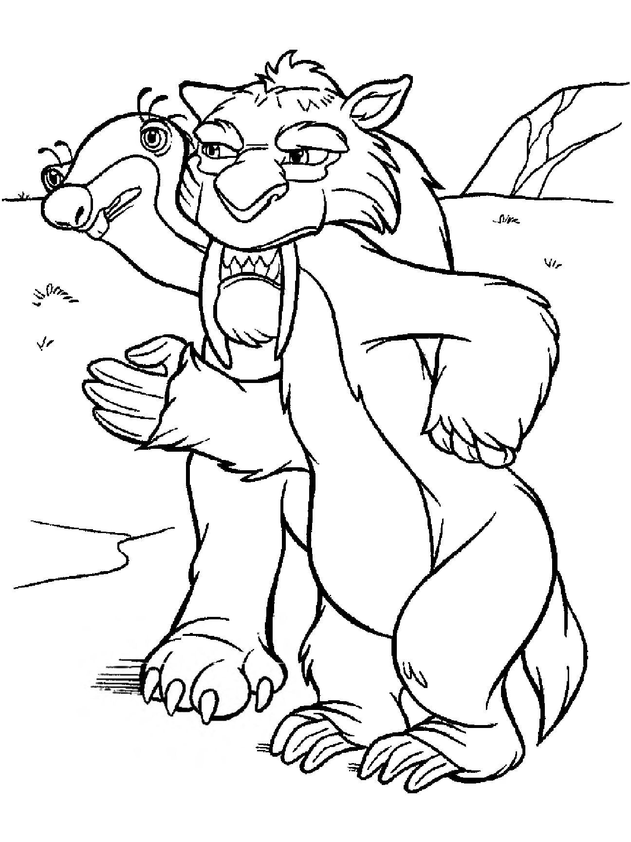 Ice Age Coloring Pages
 Ice Age Animals Coloring Pages