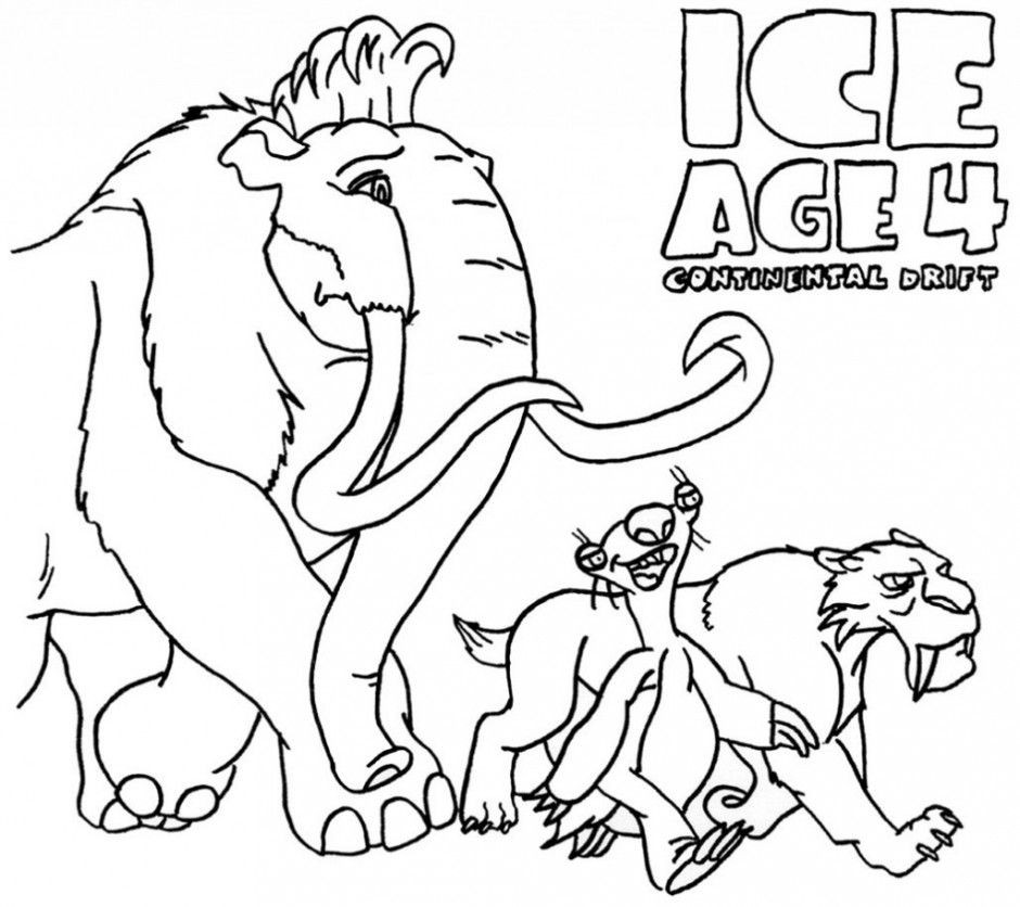 Ice Age Coloring Pages
 Ice Age Manny Coloring Home