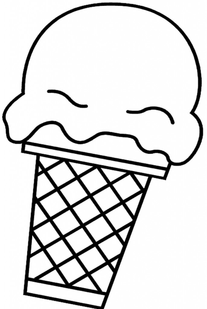 Ice Cream Coloring Pages Printable
 Ice Cream Cone Coloring Pages Coloring Home