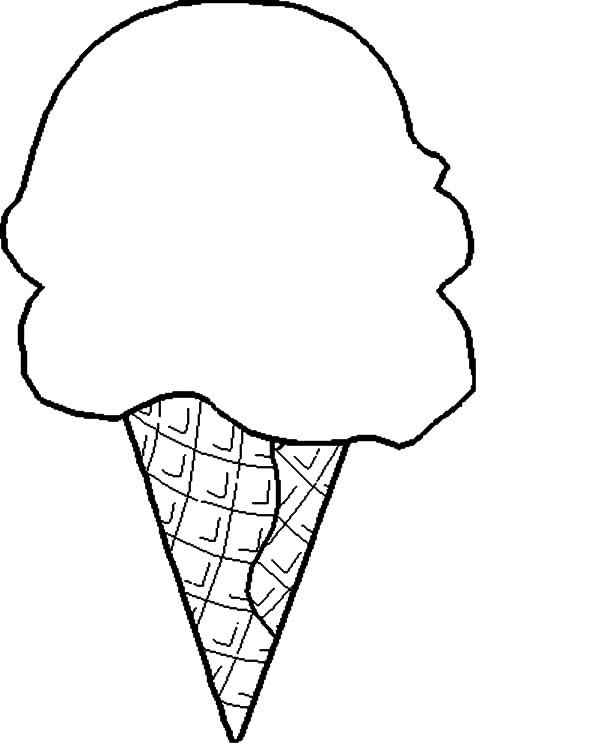 Icecream Cone Coloring Pages
 Cute Ice Cream Cone Drawing at GetDrawings