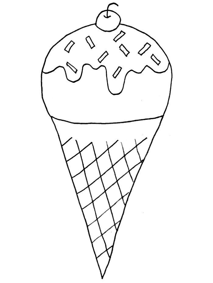 Icecream Cone Coloring Pages
 Free Printable Ice Cream Coloring Pages For Kids