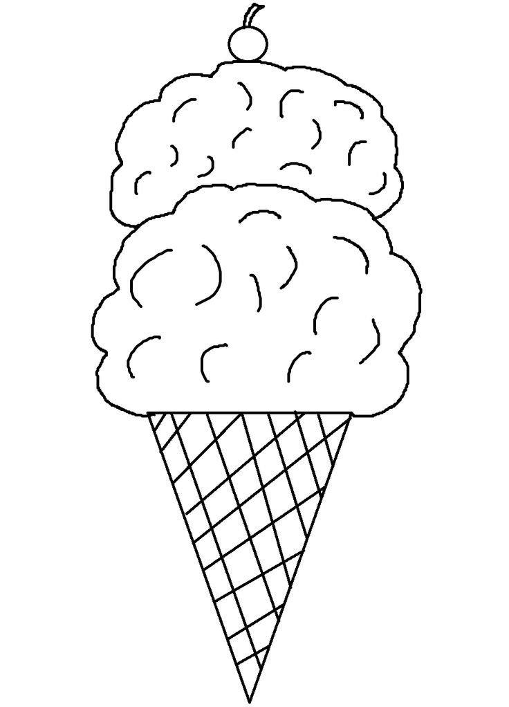 Icecream Cone Coloring Pages
 Printable Ice Cream Cone Coloring Pages